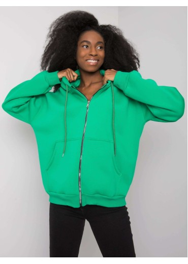 Zelená mikina s kapucňou