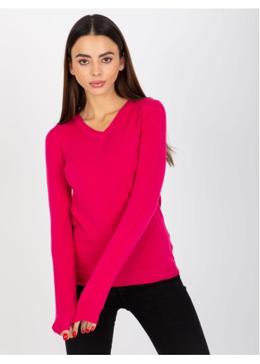 Fuchsiovo ružový pulóver