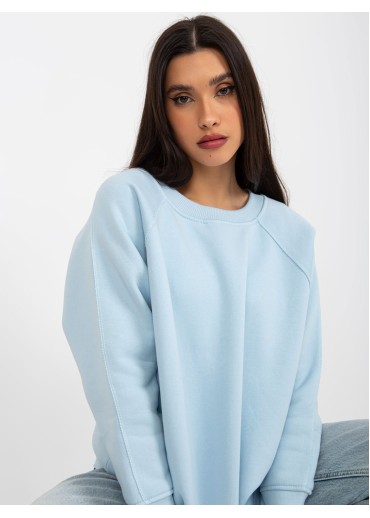 Svetlomodrá mikinová tunika