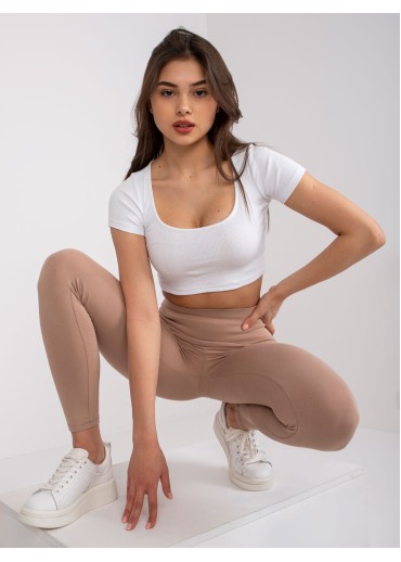 Béžovo hnedé legíny