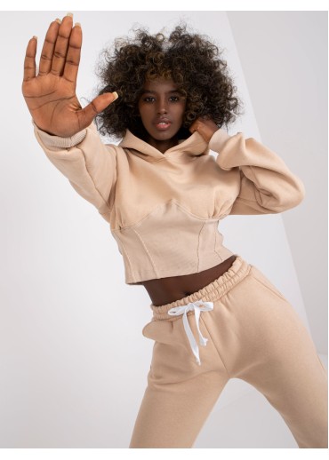 Béžovo hnedá tepláková súprava