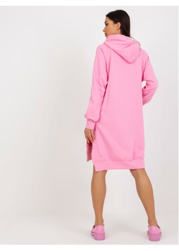Ružová dlhá mikina