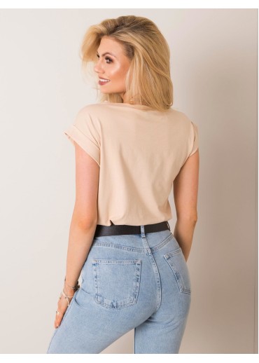 Béžovo hnedé tričko