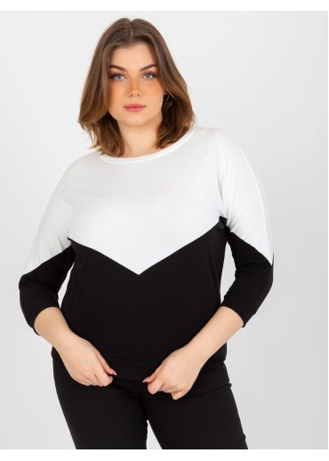 Biele dvojfarebné tričko