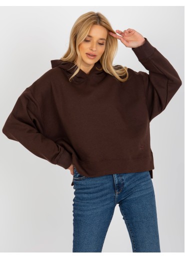 Hnedá mikina s kapucňou