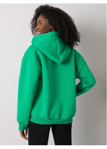 Zelená mikina s kapucňou