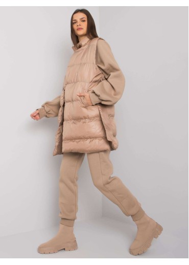 Béžovo hnedý teplákový komplet