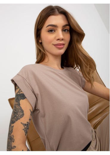 Béžovo hnedé tričko