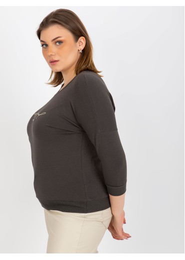 Tmavosivé tričko s nápisom