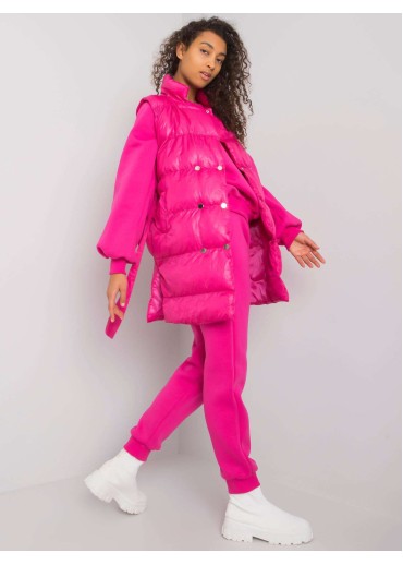 Fuchsiovo ružový teplákový komplet