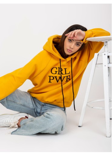 Karamelovo hnedá basic mikina