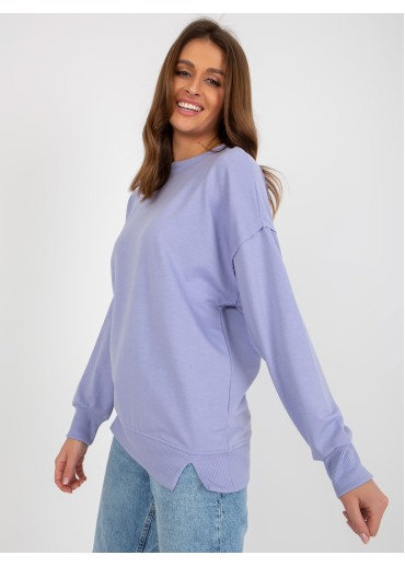 Fialová basic mikina