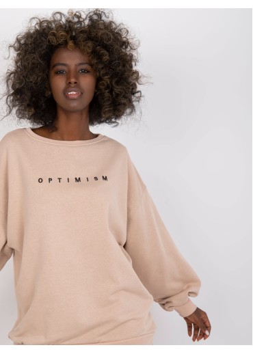 Béžovo hnedá mikina