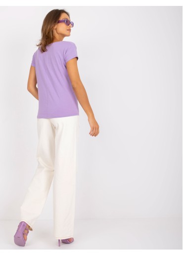 Fialové basic tričko