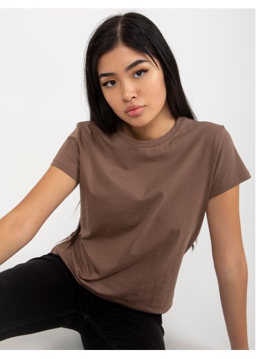 Hnedé basic tričko