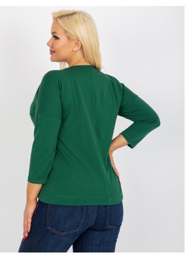 Tmavozelené tričko s potlačou