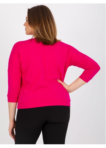 Fuchsiovo ružové tričko s nápisom