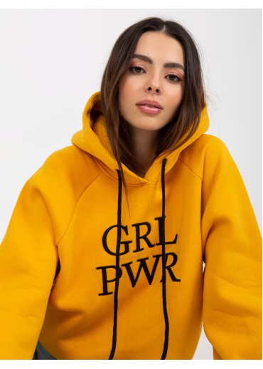 Karamelovo hnedá basic mikina