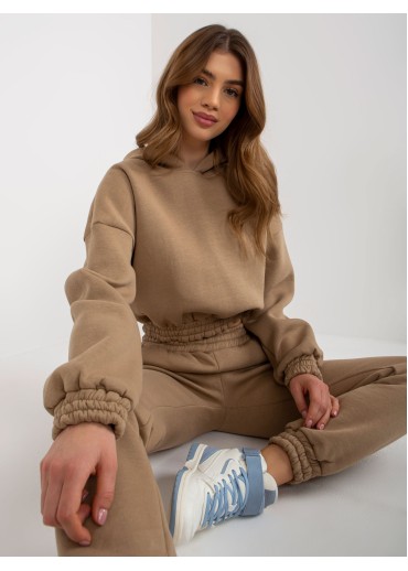 Béžovo hnedá tepláková súprava