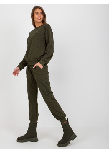 Khaki zelená tepláková súprava