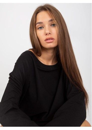 Čierna mikinová tunika