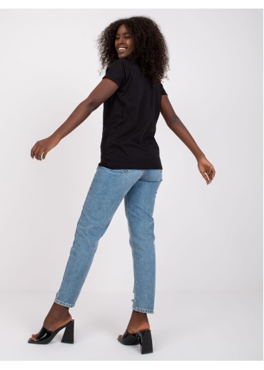 Čierne basic tričko