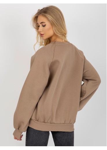 Béžovo hnedá mikina