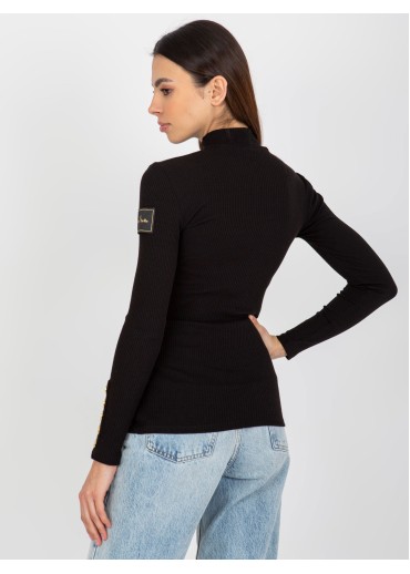 Čierny úpletový polorolák