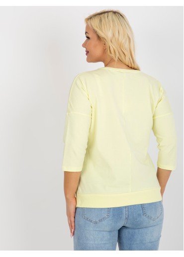 Vanilkovo žlté tričko s nášivkou