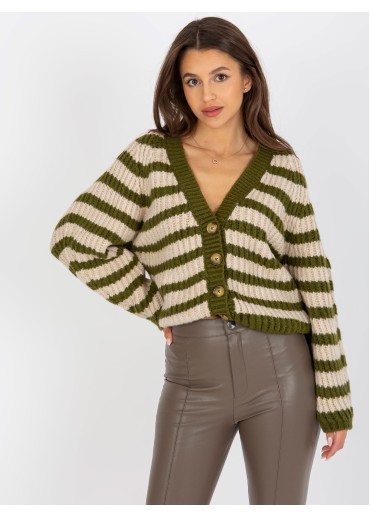 Khaki zelený sveter