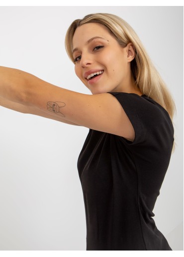 Čierne basic tričko