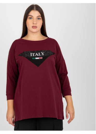 Fialové tričko Italy