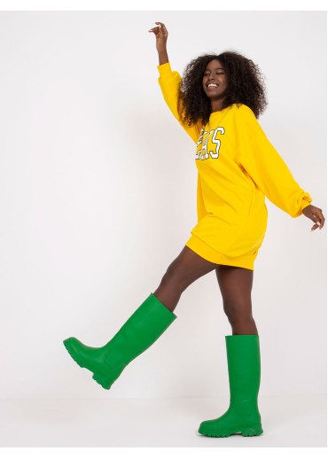 Žltá predĺžená mikina