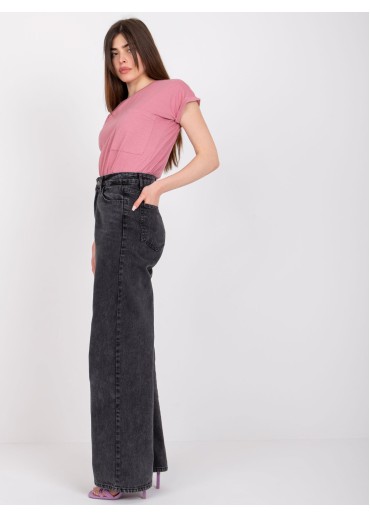 Tmavopúdrovo ružové basic tričko