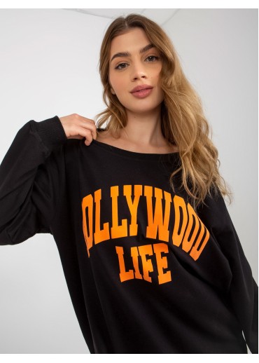 Čierna mikina Hollywood