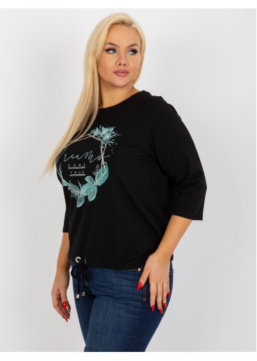 Čierne tričko s potlačou