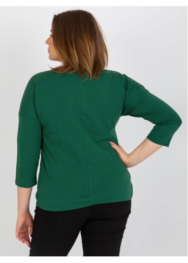 Tmavozelené tričko s potlačou vážka