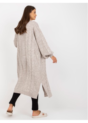 Béžovo hnedý kardigán