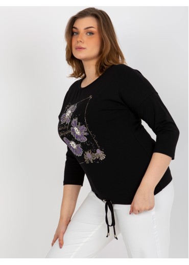 Čierne tričko s potlačou