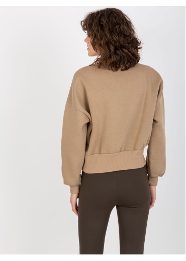 Béžovo hnedá mikina