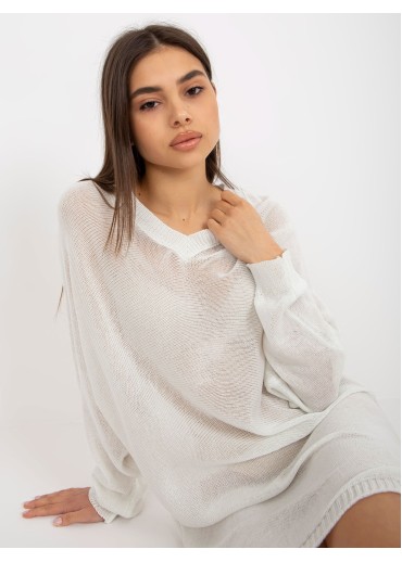 Biely pulóver