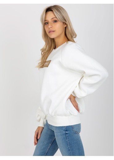 Smotanovo biela mikina Not perfect