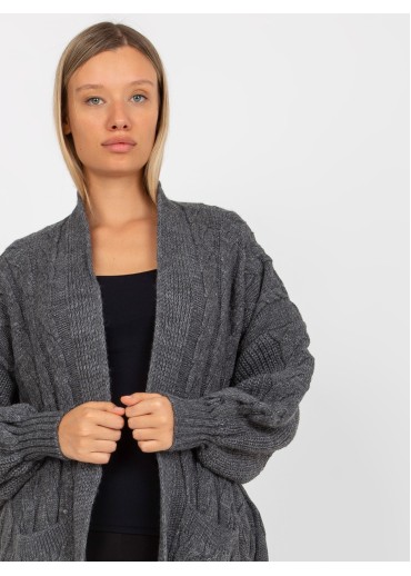 Tmavosivý kardigán