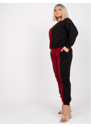 Bordovo červená tepláková súprava