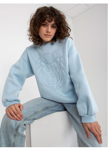 Svetlomodrá mikina lev