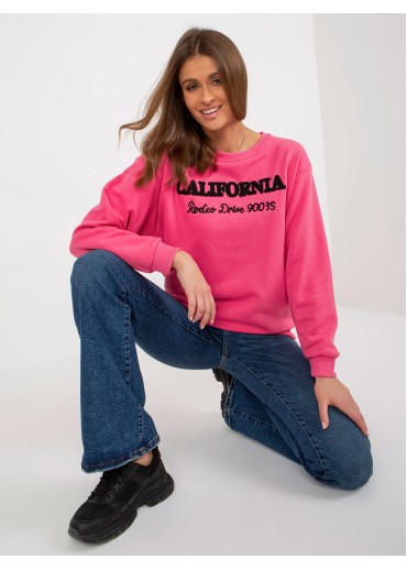 Fuchsiovo ružová mikina