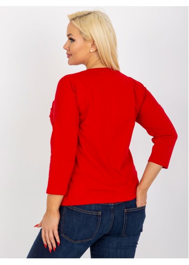 Červené tričko s potlačou