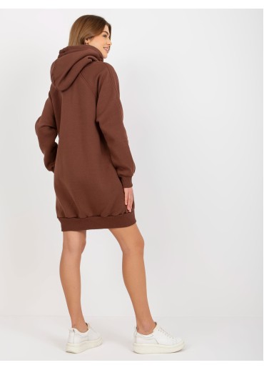 Hnedá mikina s kapucňou