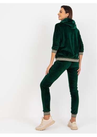 Tmavozelená tepláková súprava