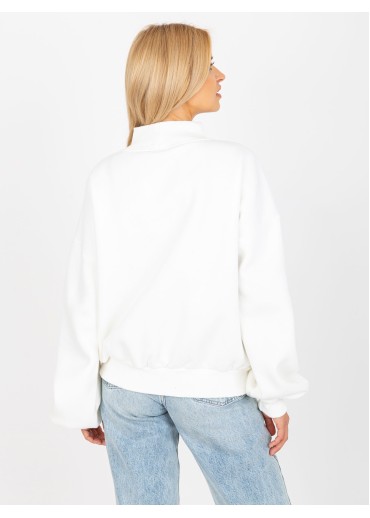 Smotanovo biela mikina s potlačou